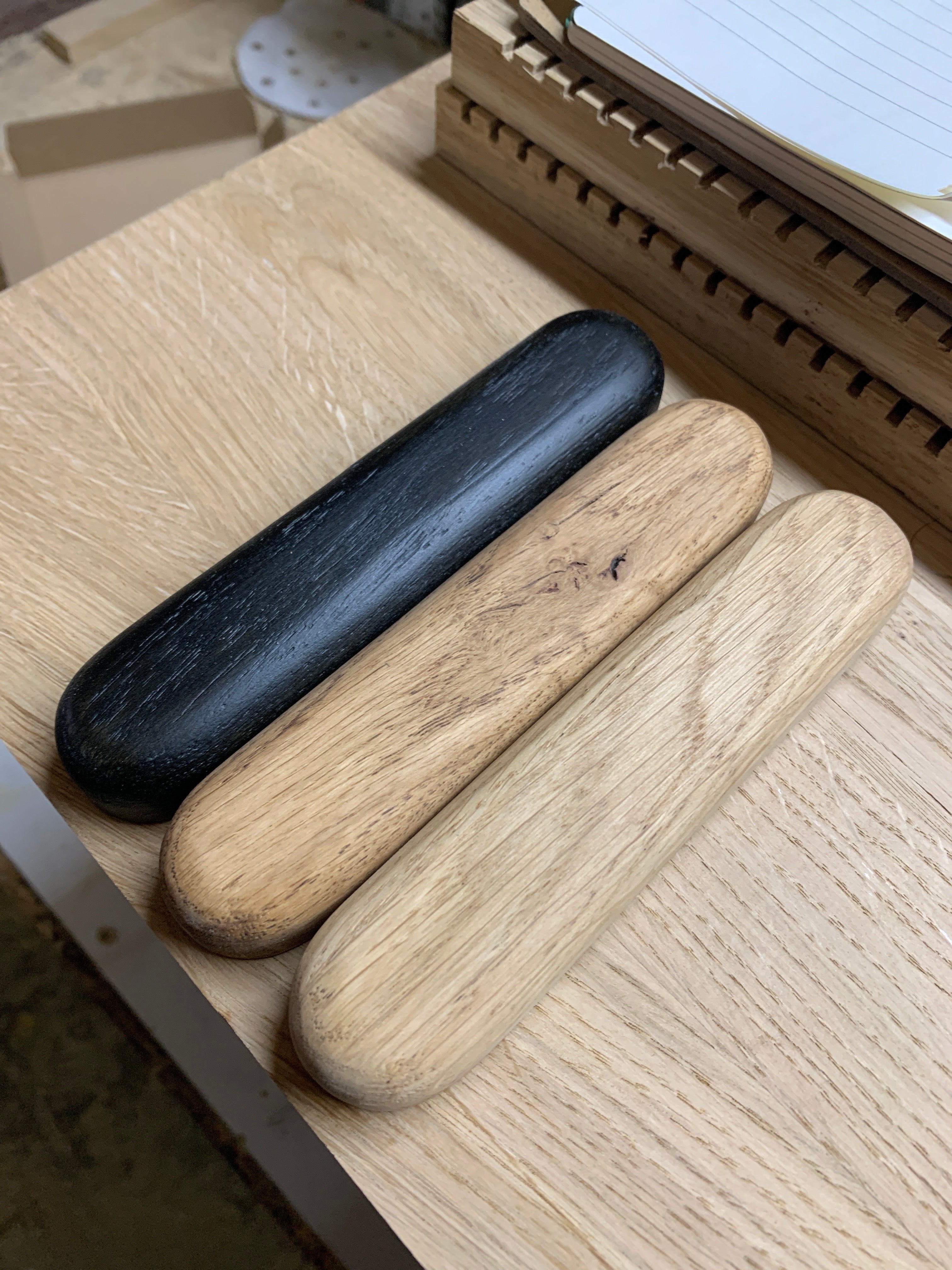 oak furniture store, wood finishes, samples