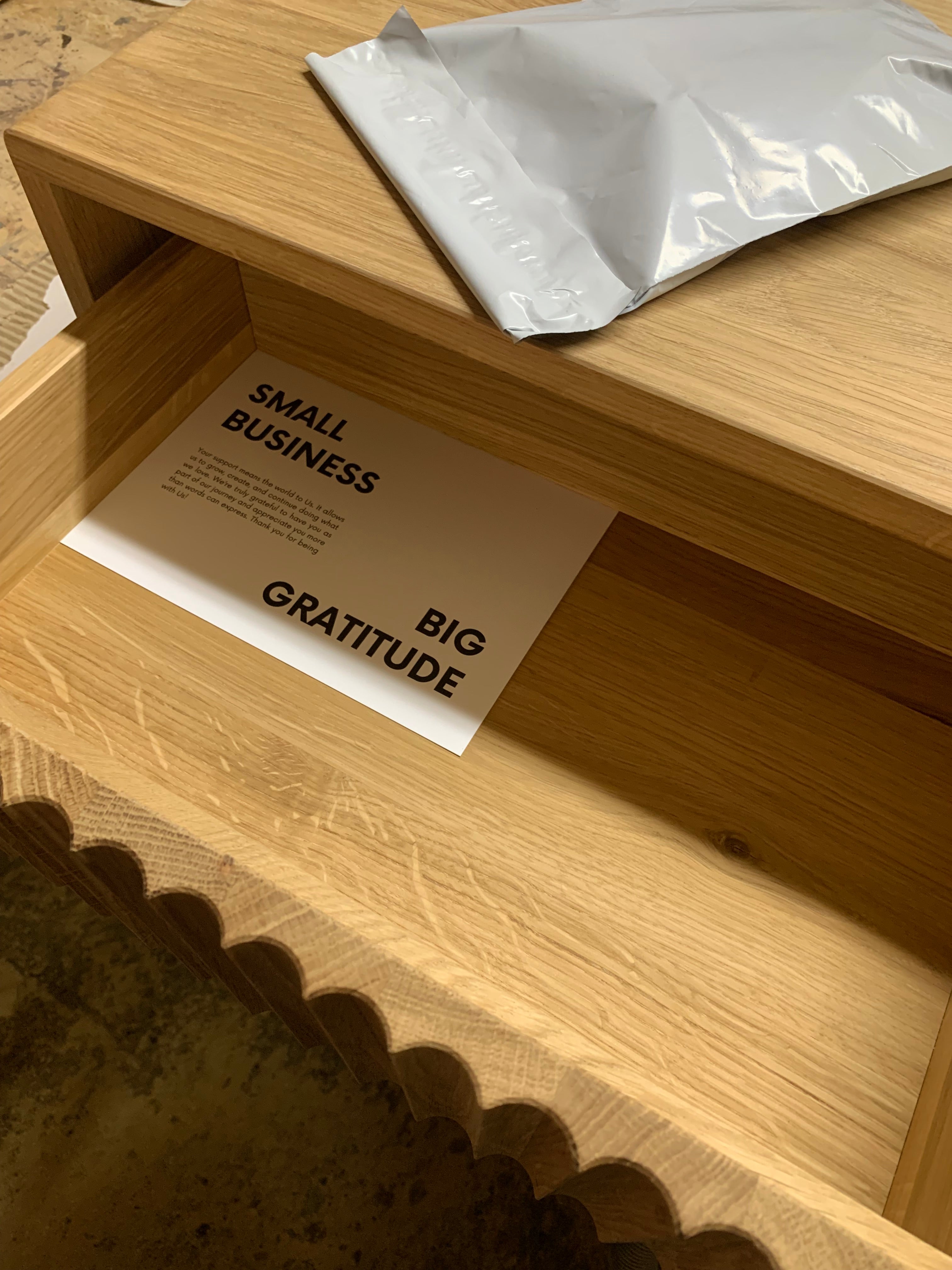 oak floating console table, narrow console table fo entryway