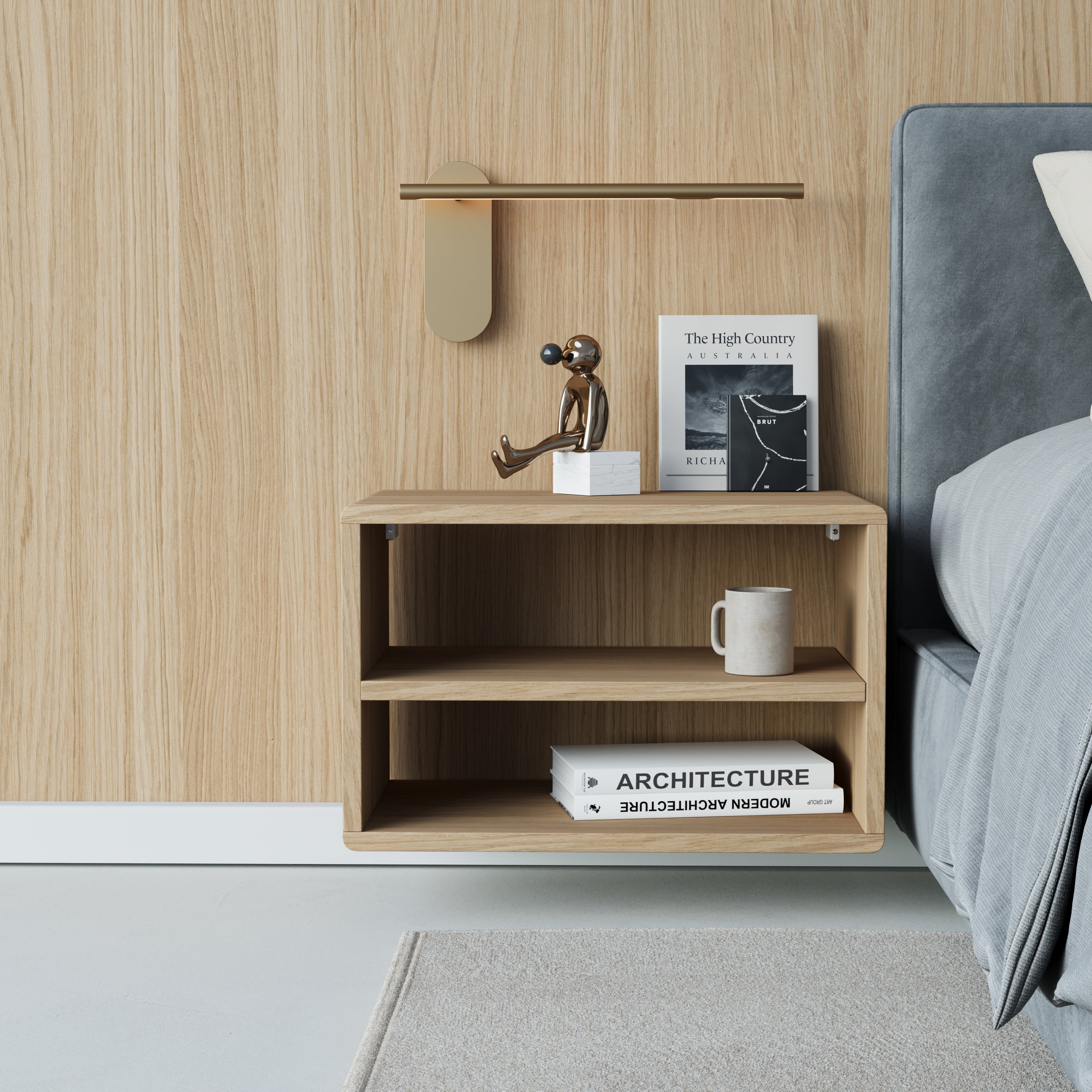 Floating Bedside table-Tetbury