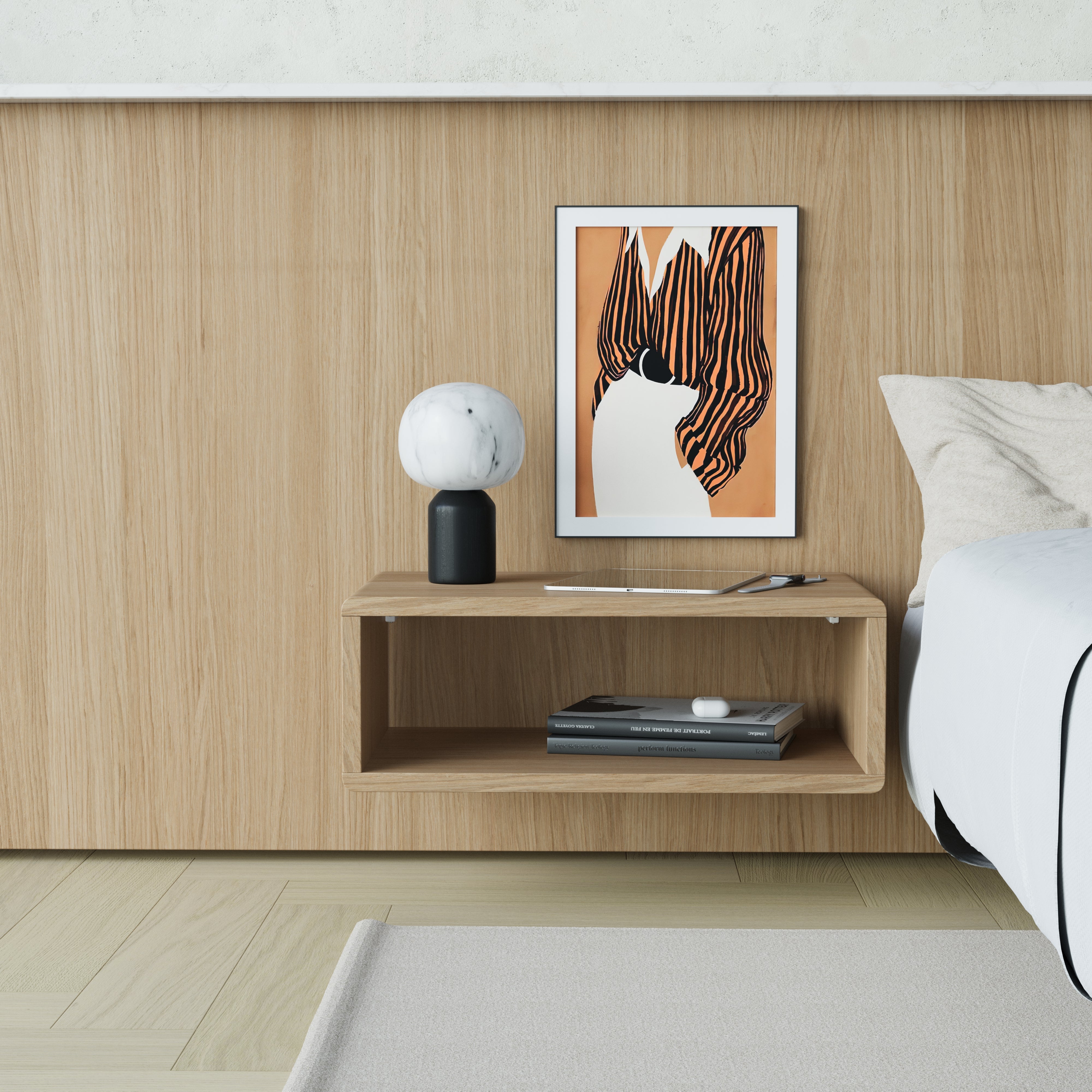 Floating Bedside table-Rye
