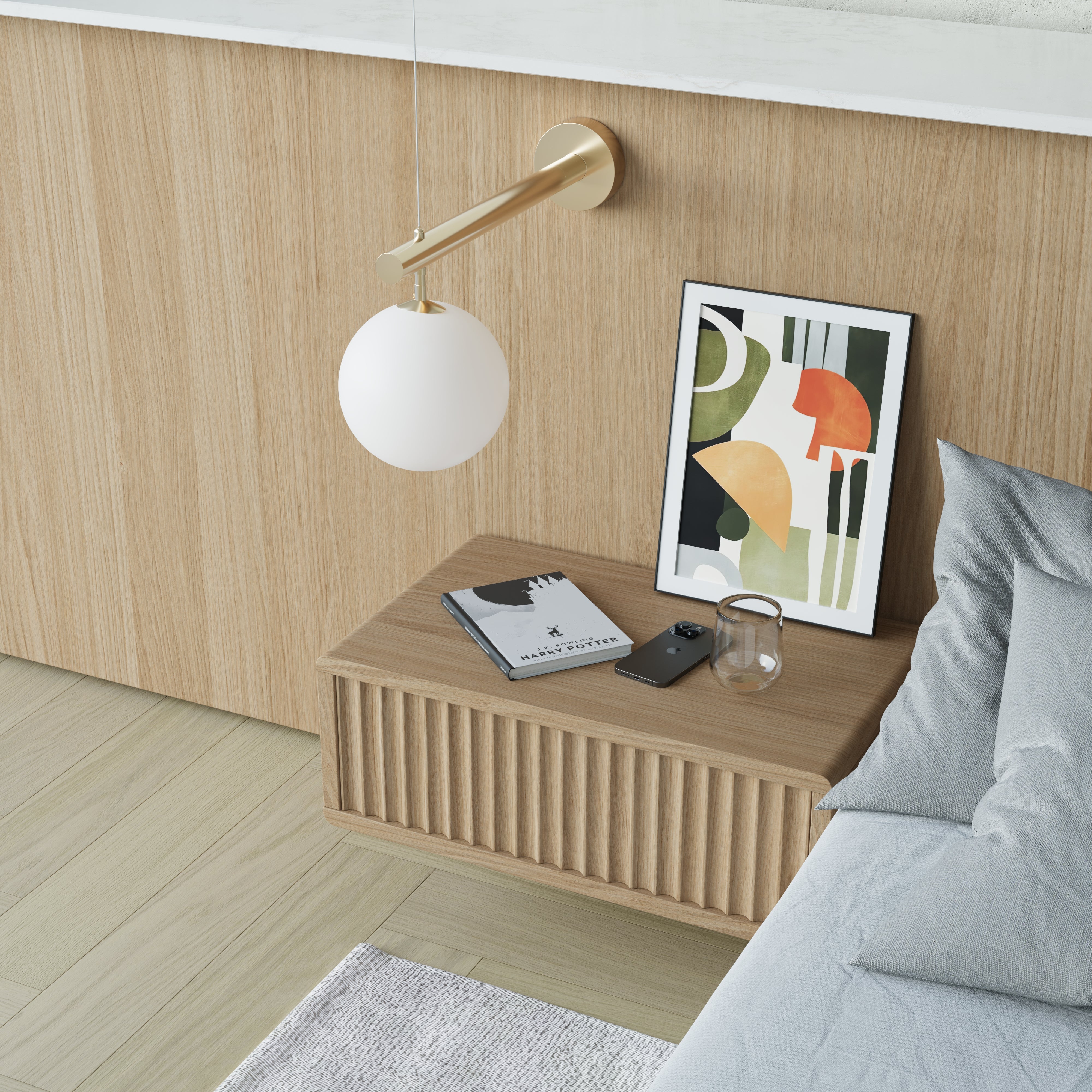 Floating Bedside table-Skye