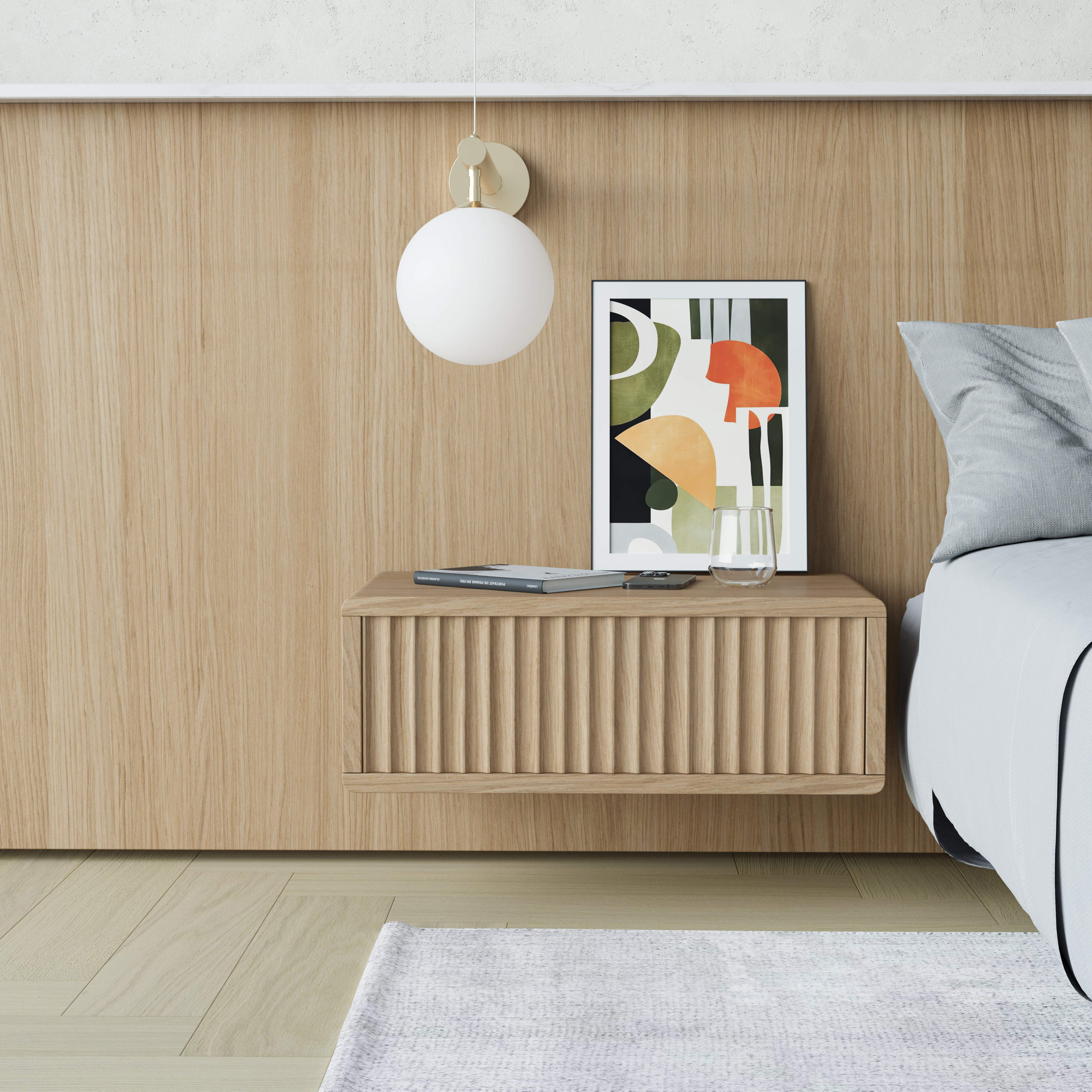 Floating Bedside table-Skye
