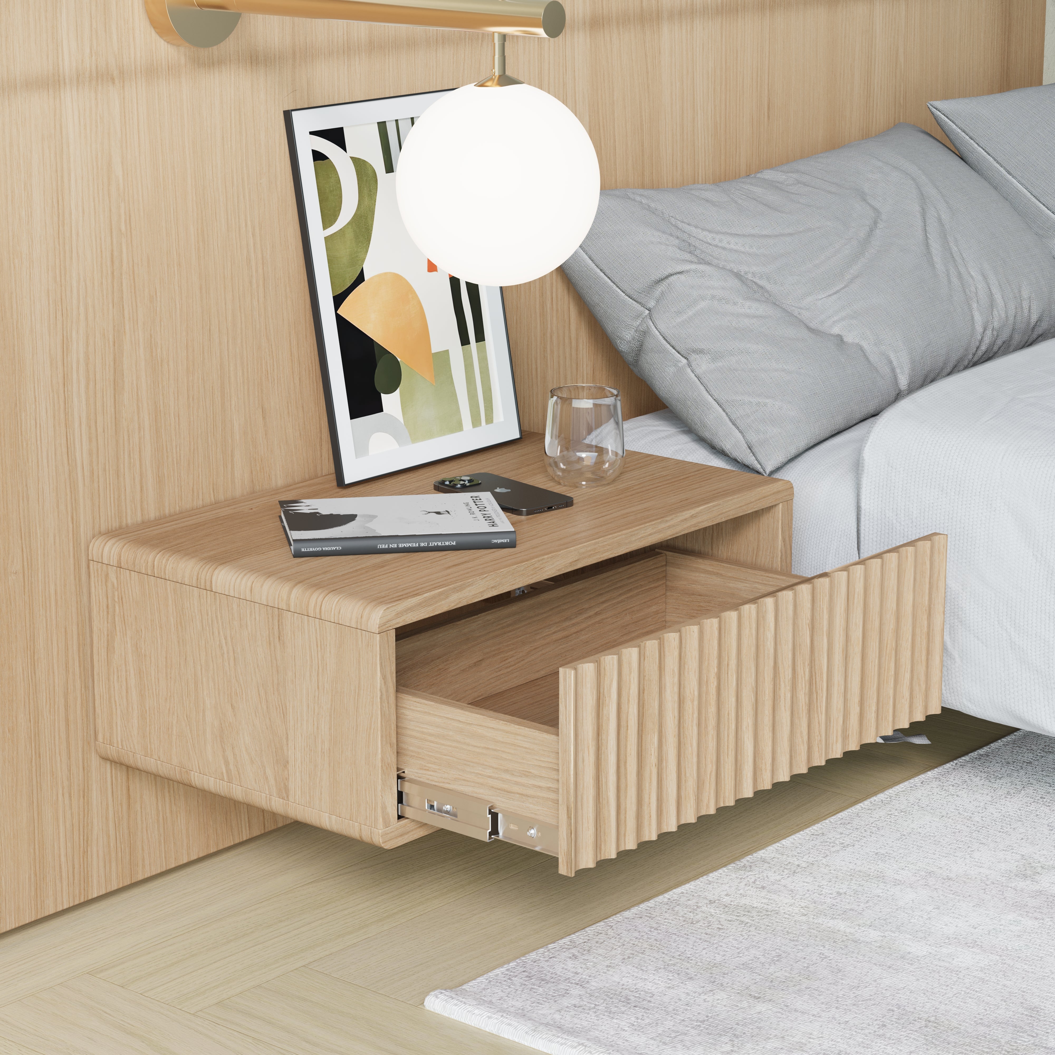 Floating Bedside table-Skye