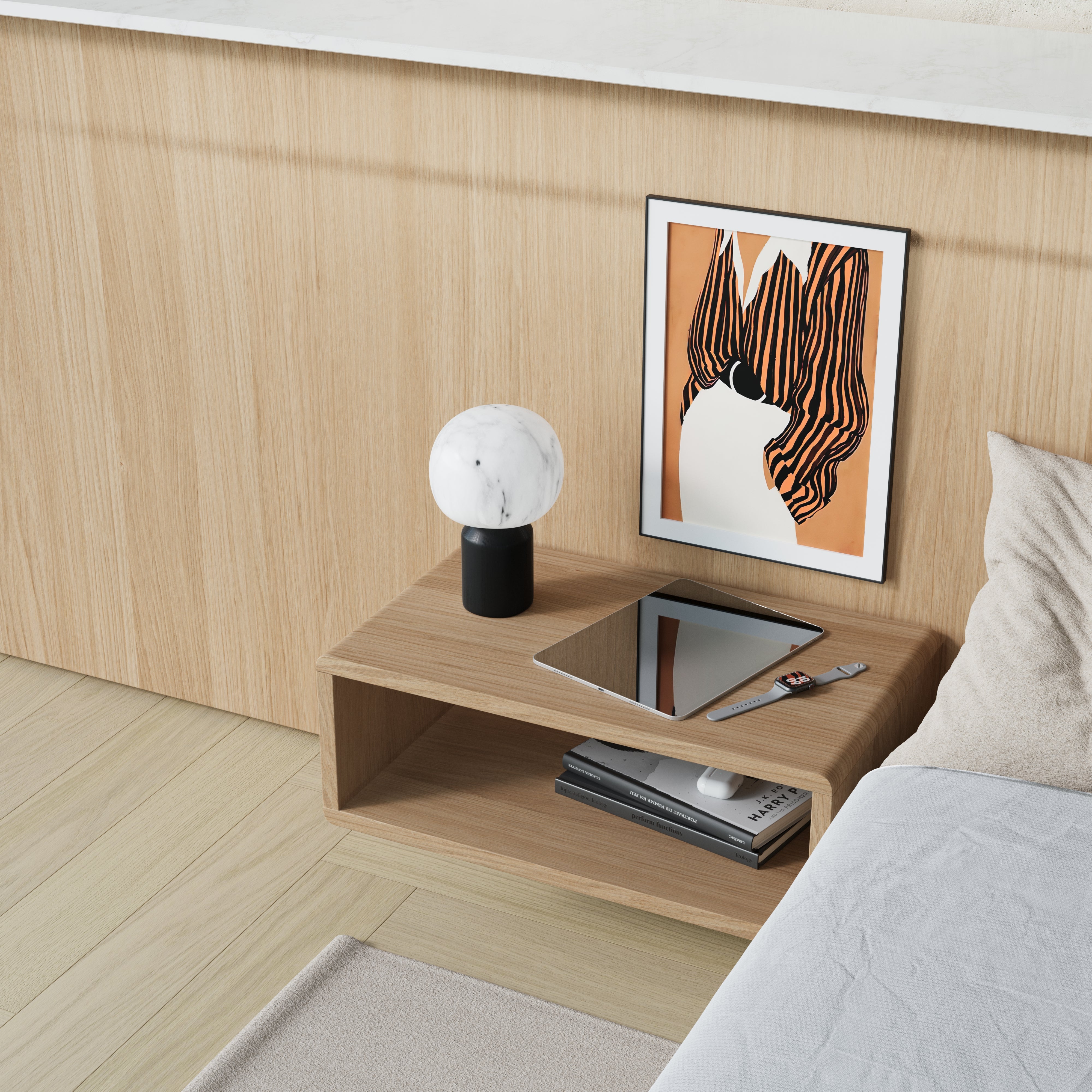 Floating Bedside table-Rye