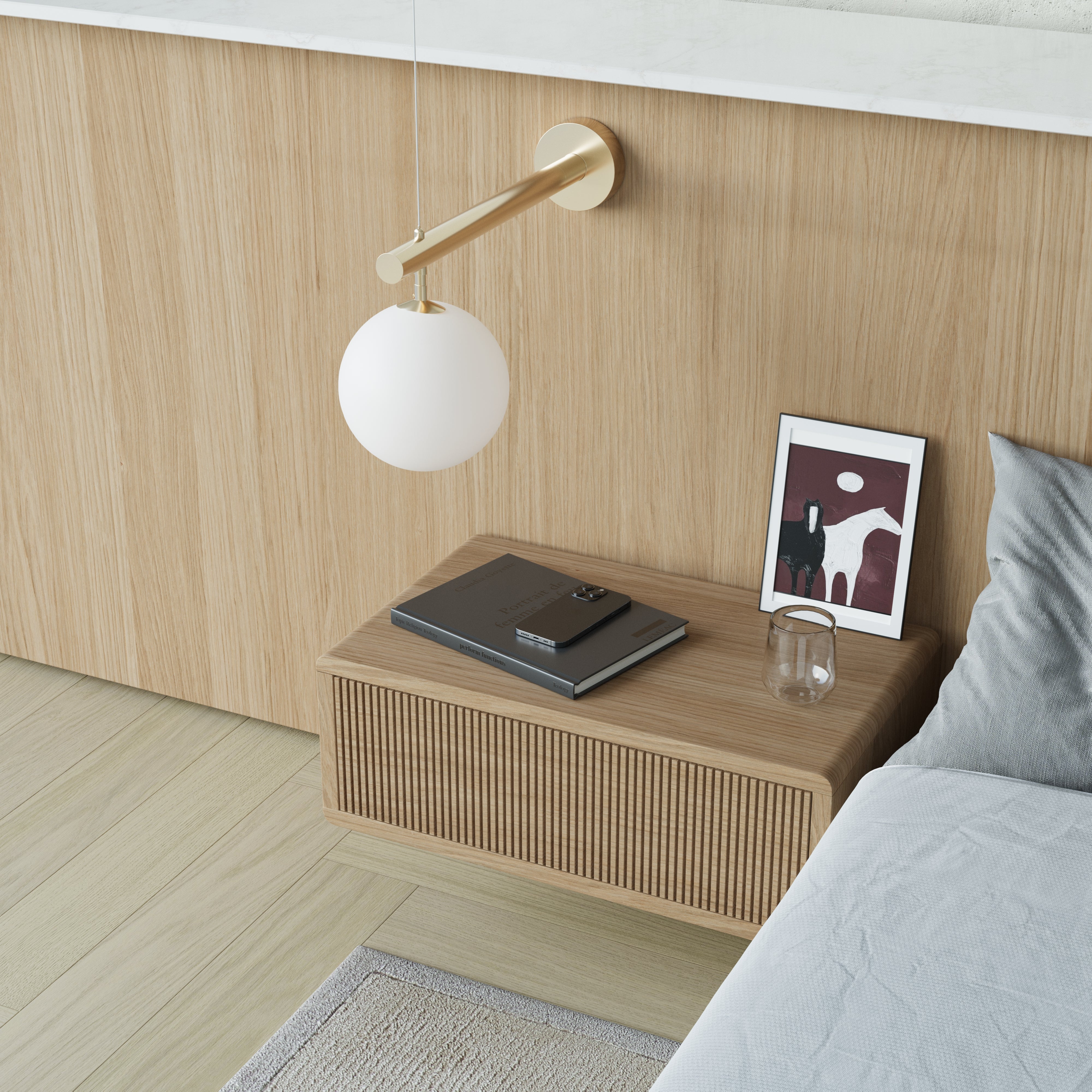 Floating Bedside table-Navan